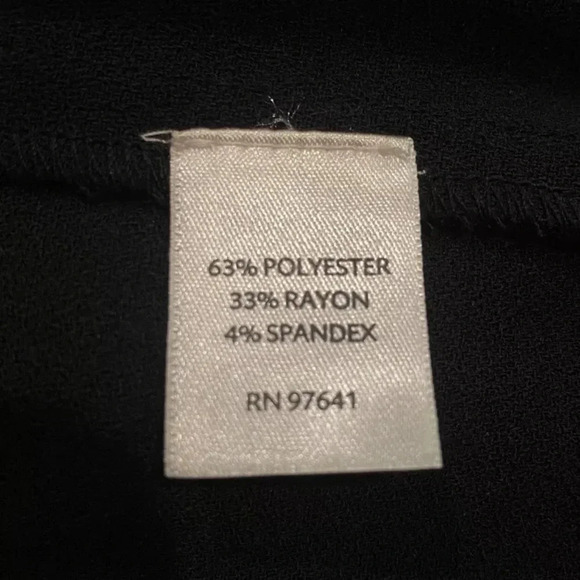 J. Jill Black Crepe A-Line Midi Skirt Career Womens Size XS (1518)‎ - Picture 7 of 8